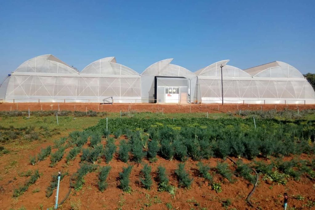 The demonstration greenhouse in Heho, Shan State, Myanmar